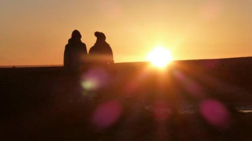 Ilkley moor sunset